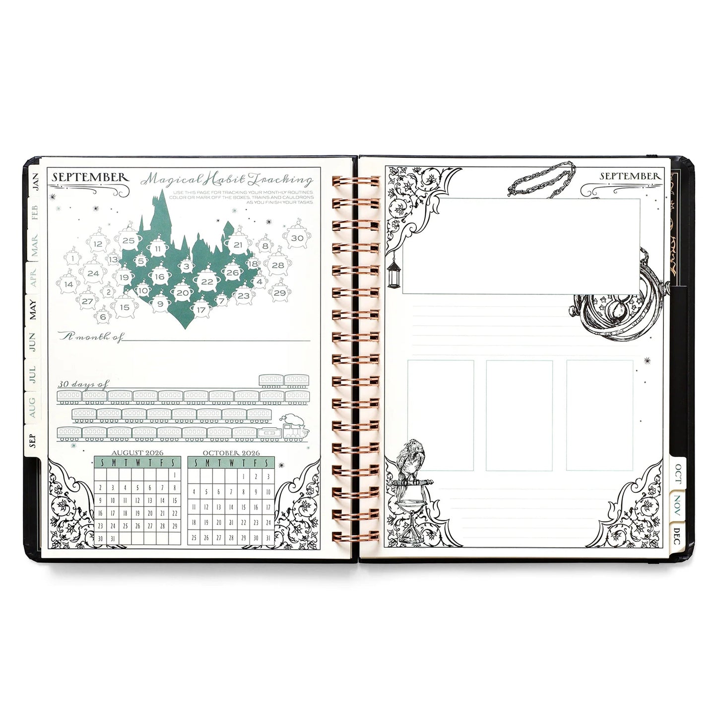 Hogwarts Enchanted Days 2026 Magical Weekly Planner — Hardcover