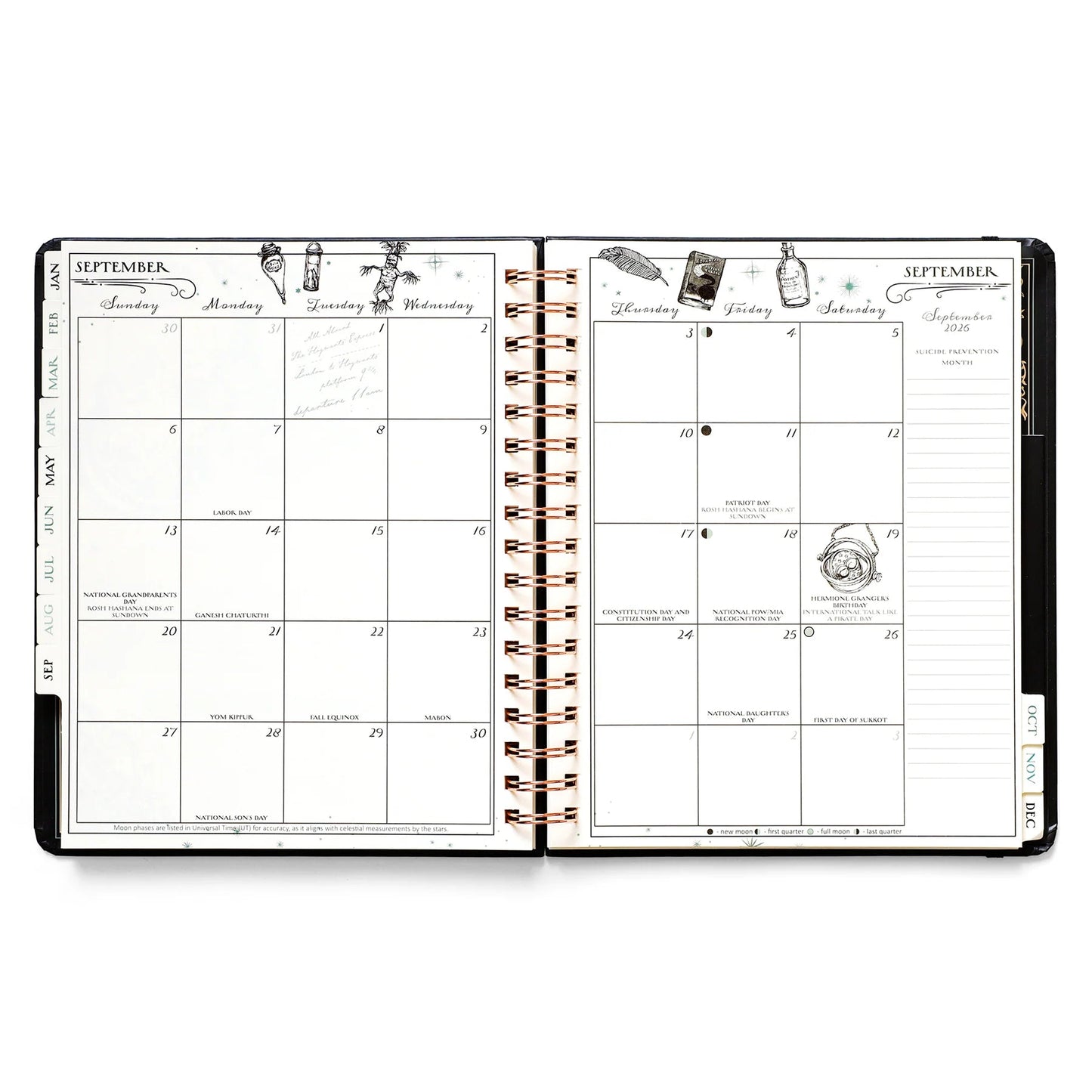 Hogwarts Enchanted Days 2026 Magical Weekly Planner — Hardcover