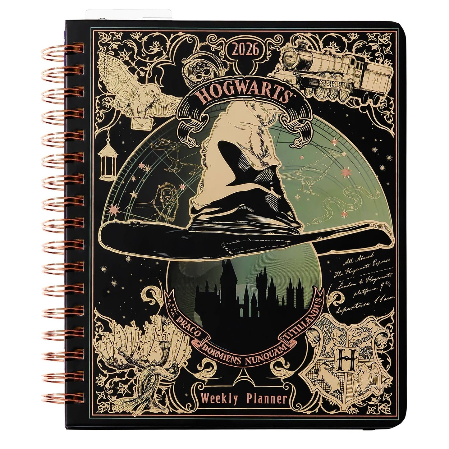 Hogwarts Enchanted Days 2026 Magical Weekly Planner — Hardcover