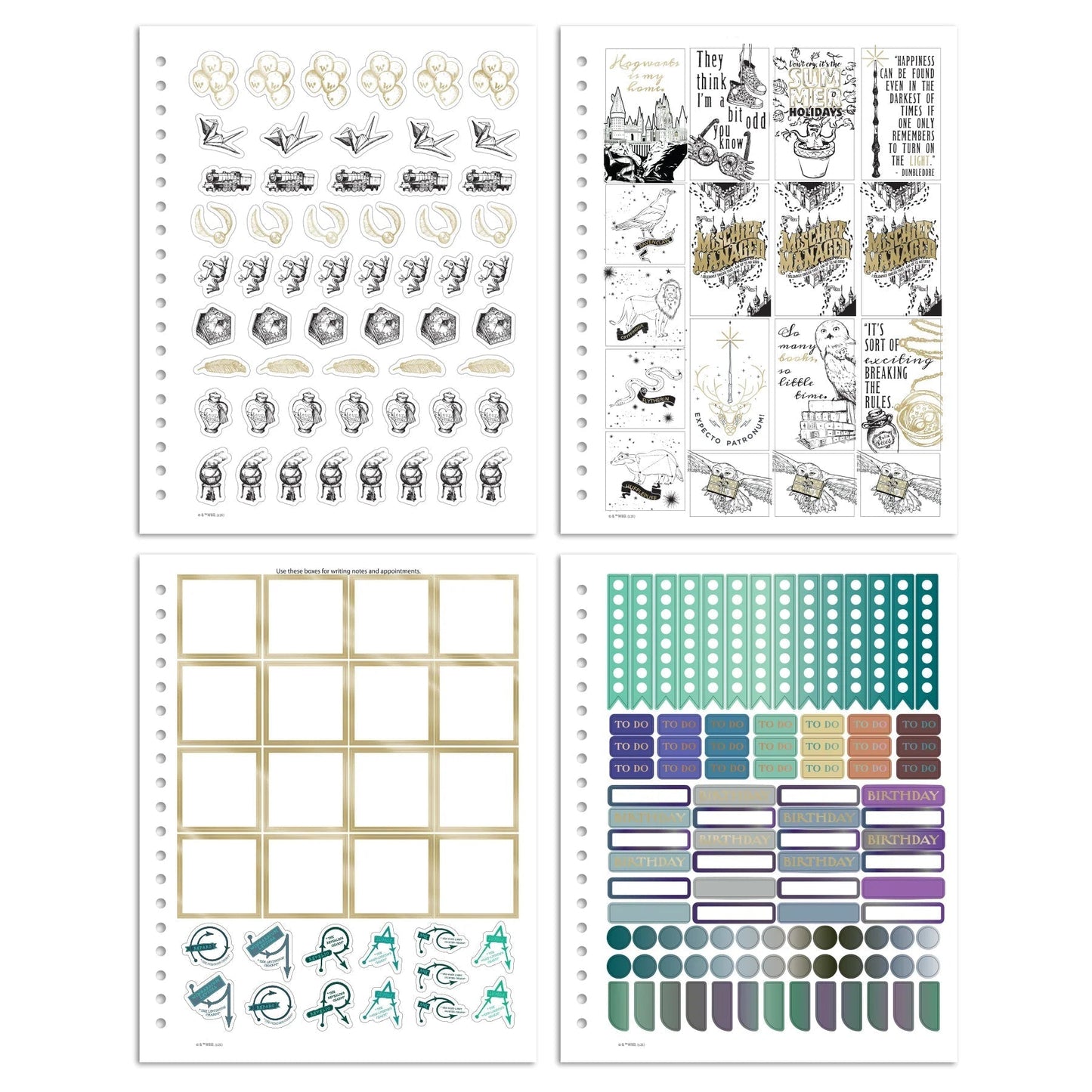 Hogwarts Enchanted Days 2026 Magical Weekly Planner — Hardcover