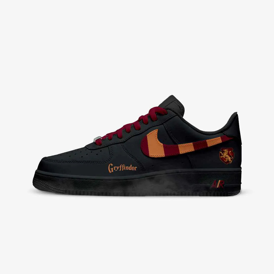 HP Hogwarts Houses Dorms BLACK AF1 Sneakers