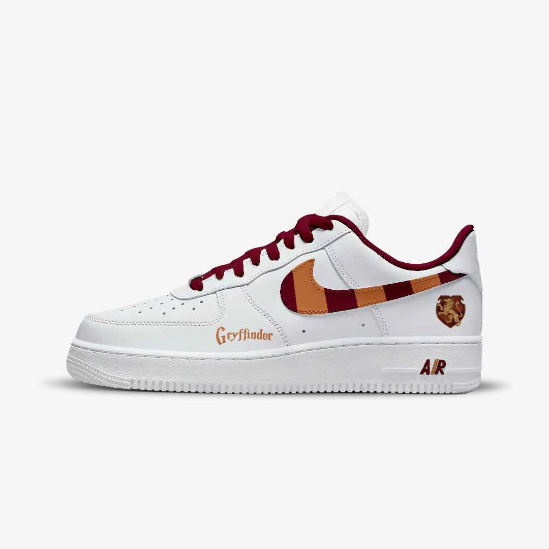 HP Hogwarts Houses Dorms WHITE AF1 Sneakers
