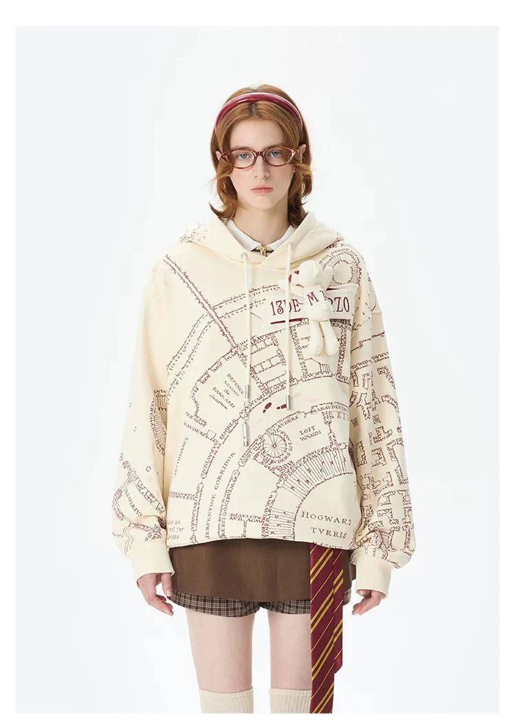 Marauder-Style Map Hoodie