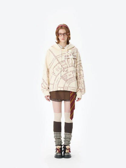 Marauder-Style Map Hoodie